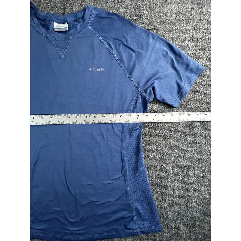 Columbia Women's Blue Performance Short Sleeve Athletic Shirt Size Large - Picture 8 of 8